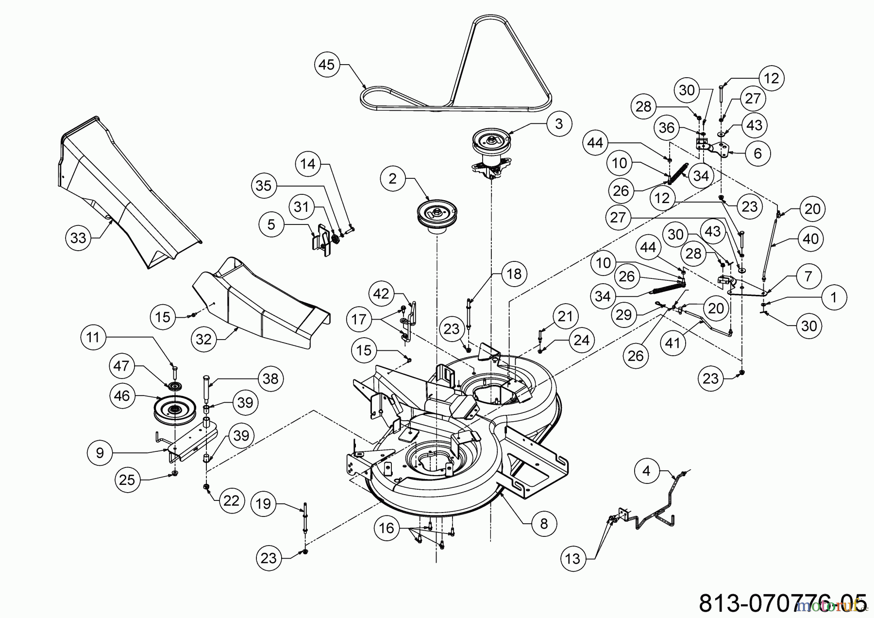 Cub Cadet Rasentraktoren LT1 NR92 13AB77DE603 (2022) Mähwerk