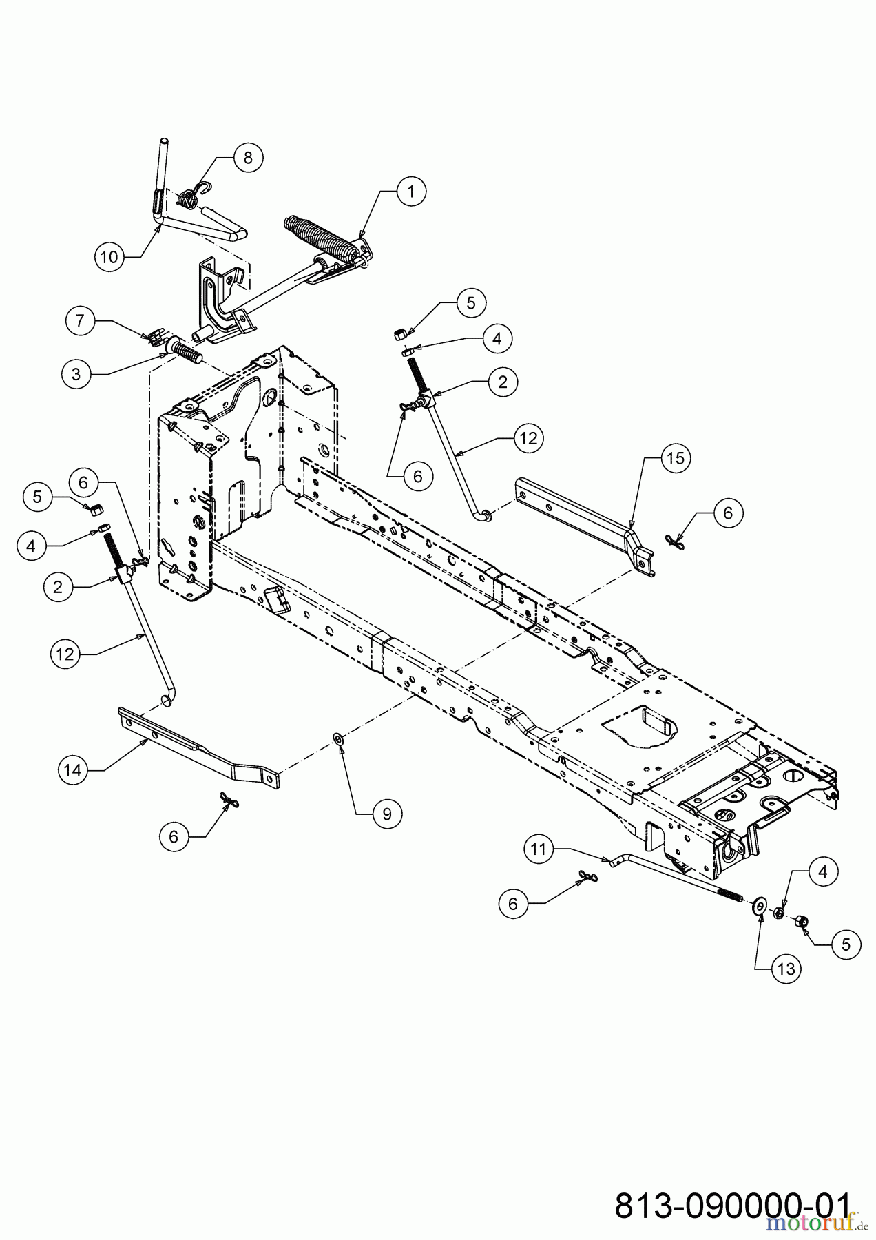 Cub Cadet E-Rasentraktoren XT2 ES107 33ABA7CS603 (2021) Mähwerksaushebung