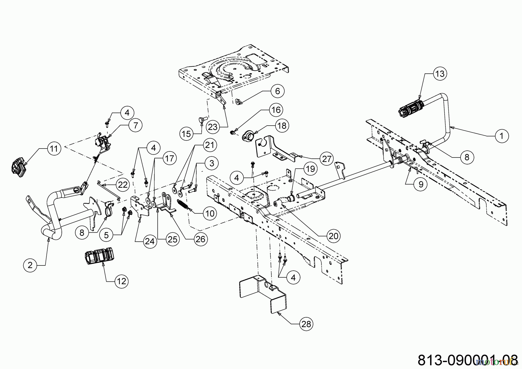 Cub Cadet E-Rasentraktoren XT2 ES107 33ABA7CS603 (2021) Pedale