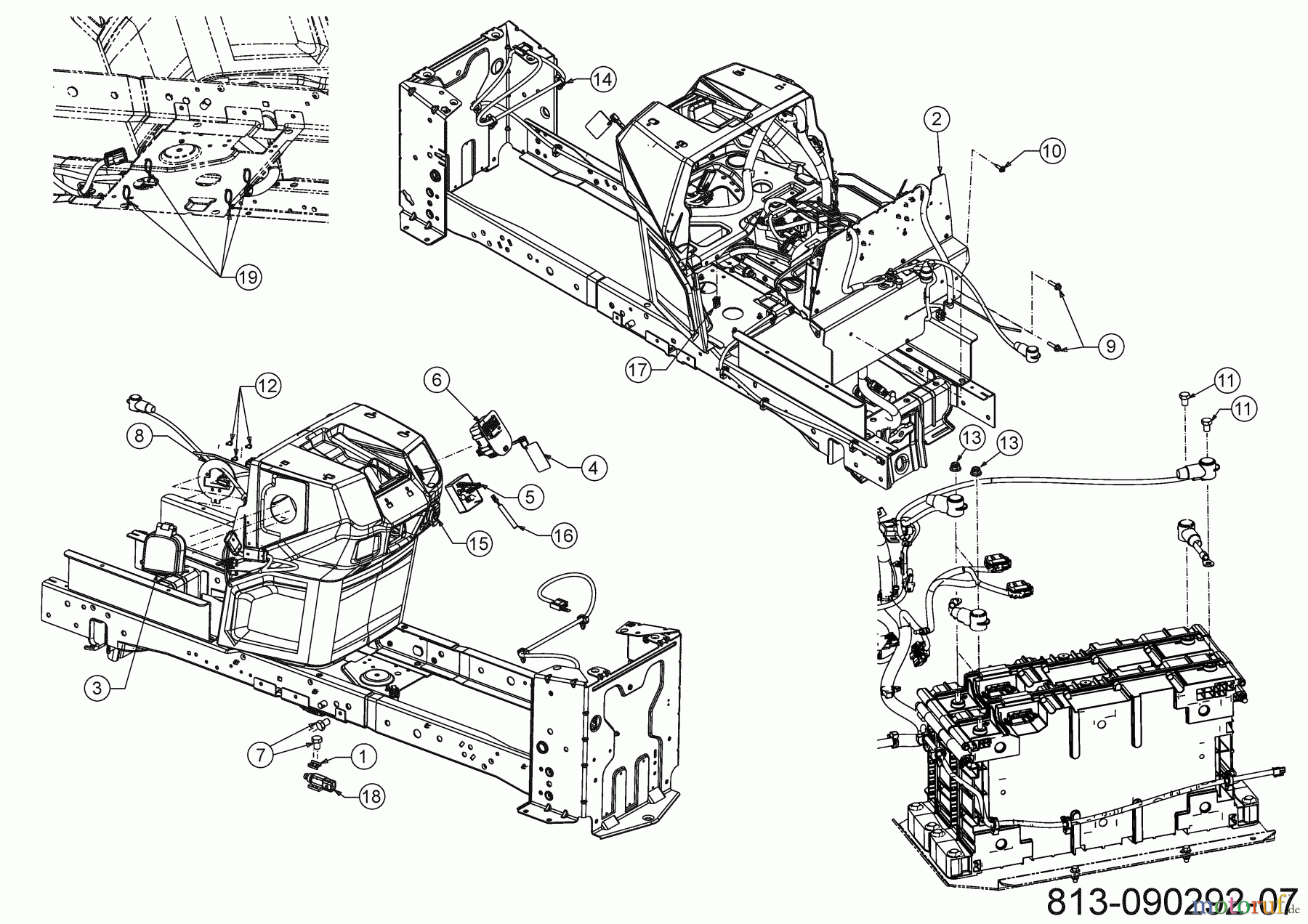  Cub Cadet E-Rasentraktoren XT2 ES107 33ABA7CS603 (2021) Elektroteile