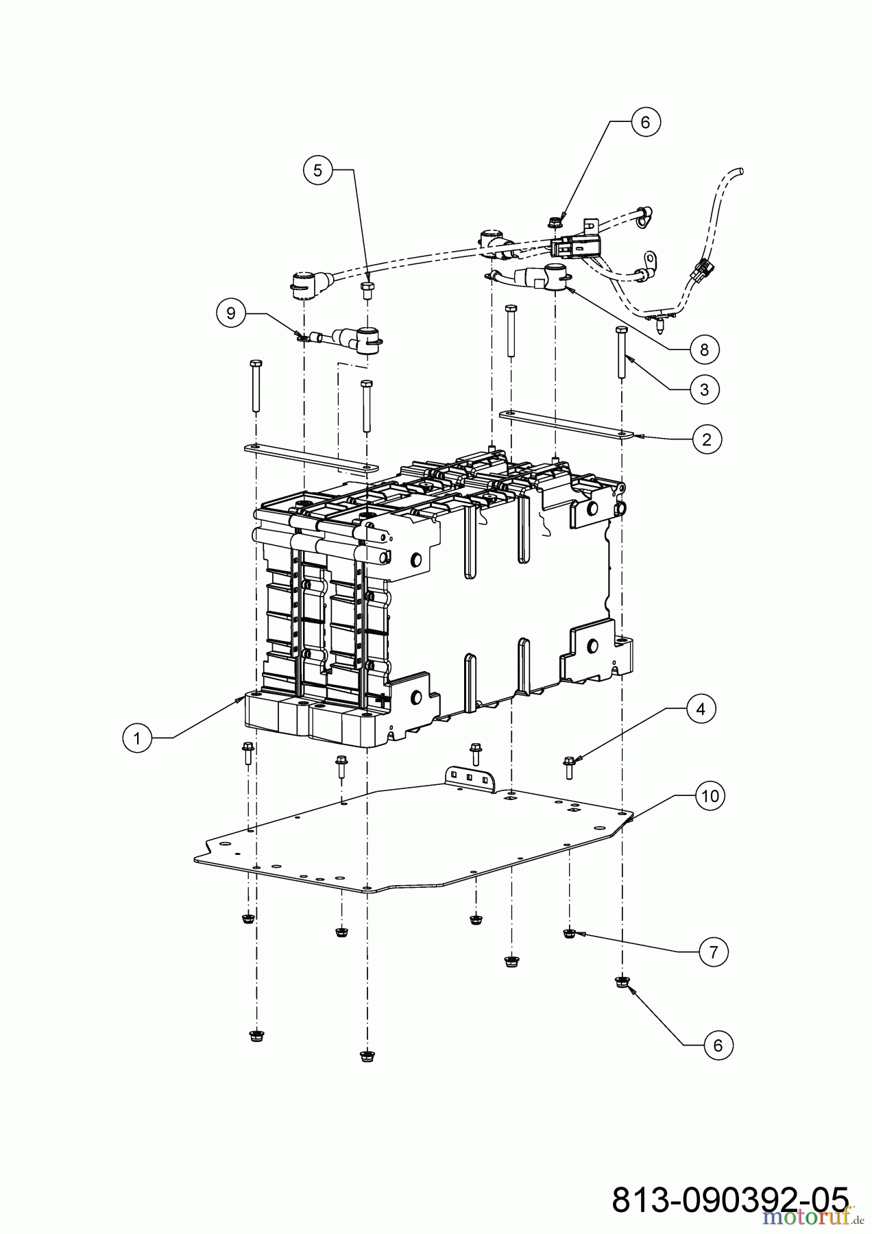 Cub Cadet E-Rasentraktoren XT2 ES107 33ABA7ES603 (2022) Batterie