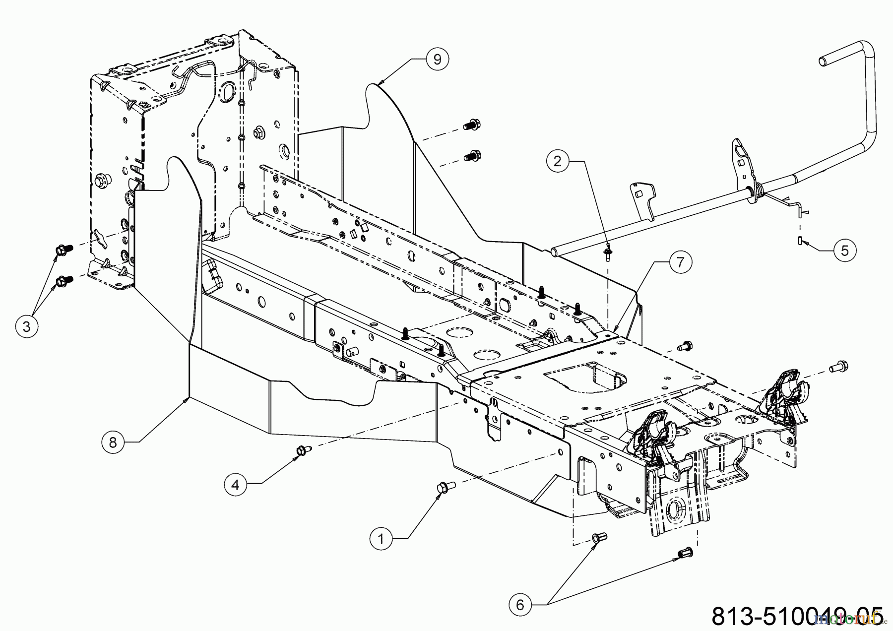  Cub Cadet Rasentraktoren XT2 PS107 13AGA1TS603 (2022) Keilriemenschutz