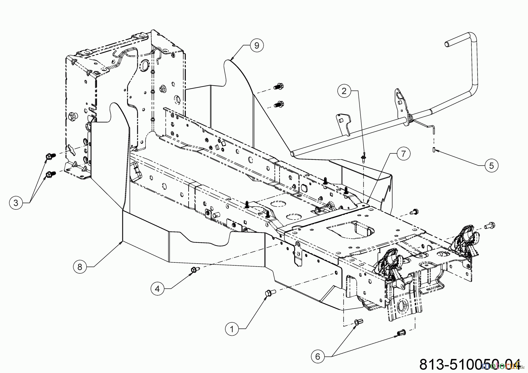 Cub Cadet Rasentraktoren XT2 PS117I 13DZA1CN603 (2021) Keilriemenschutz