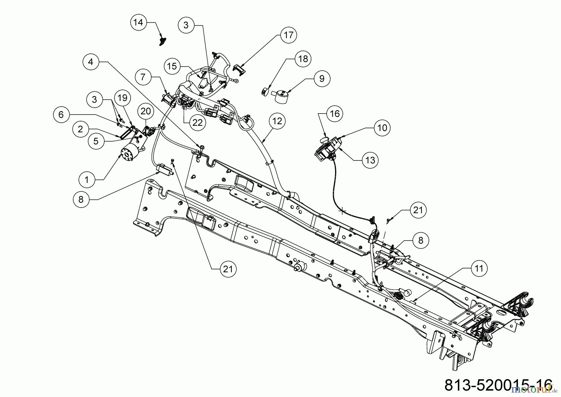 Cub Cadet Rasentraktoren XT1 OR106 13A8A1TR603 (2022) Elektroteile