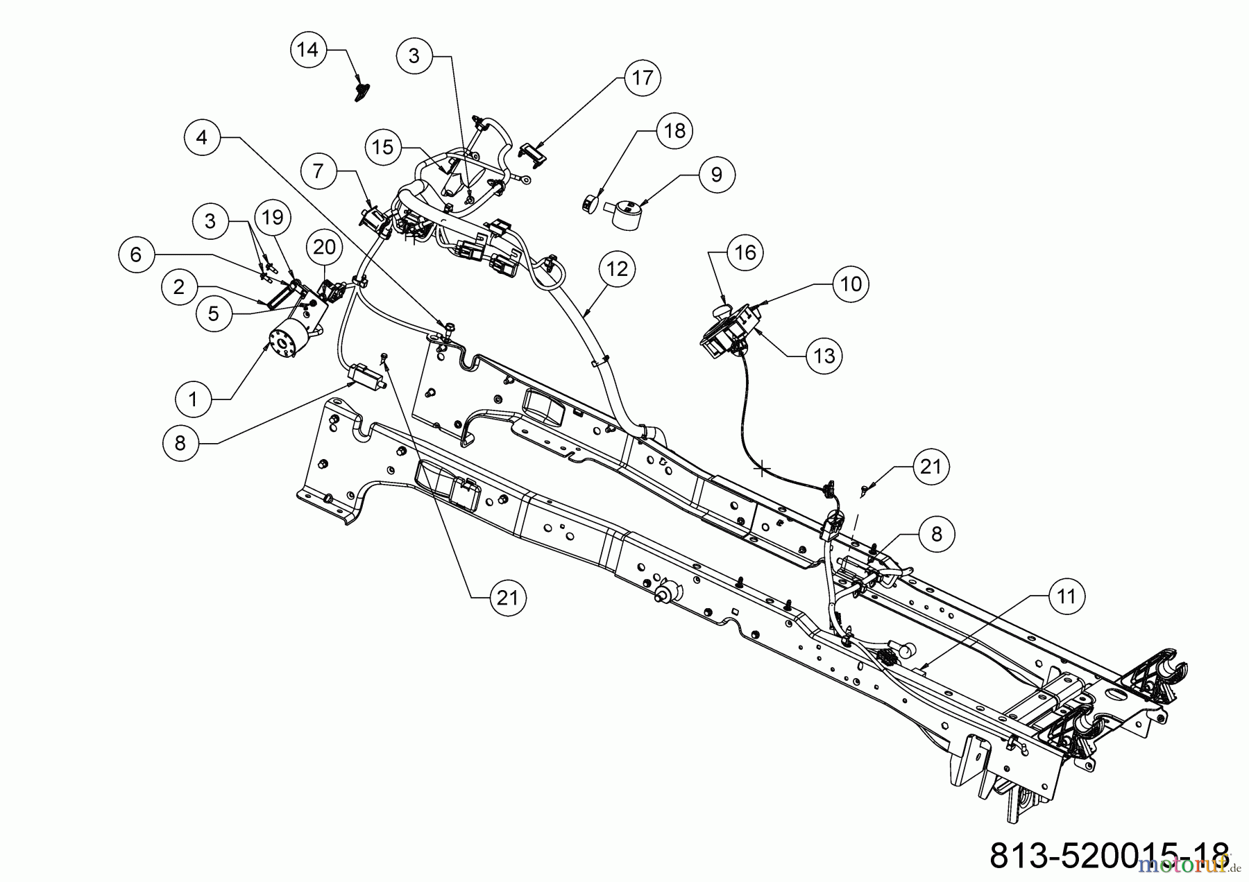 Cub Cadet Rasentraktoren XT1 OR95 13A8A1TB603 (2023) Elektroteile