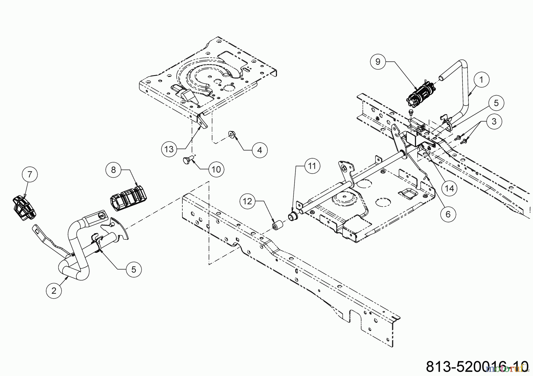 Cub Cadet Rasentraktoren XT1 OR106 13A8A1TR603 (2022) Pedale