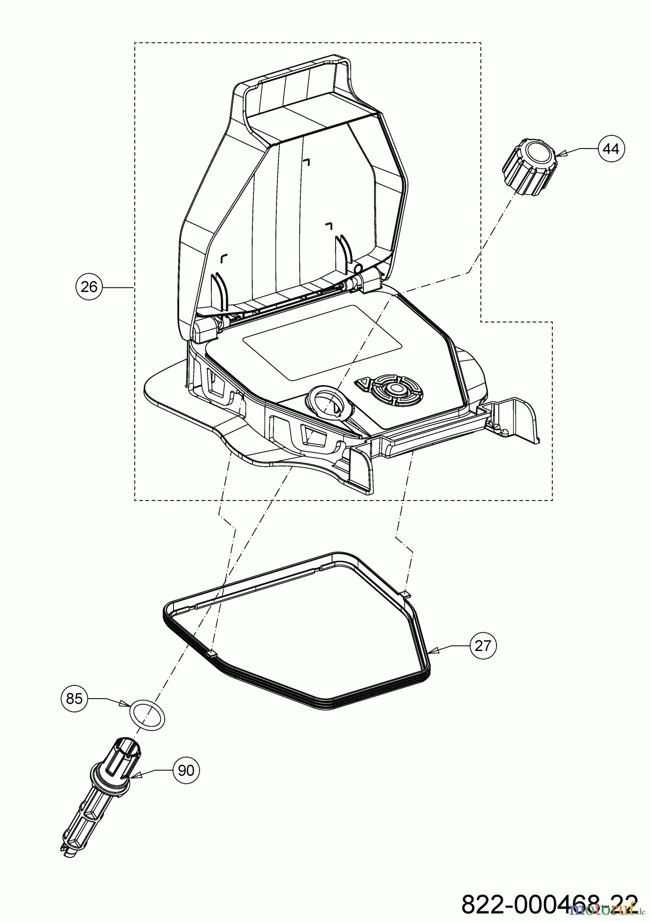 Cub Cadet Mähroboter XR5 2000 22AKHEFA603 (2022) LCD-Einheit, Höhenverstellung