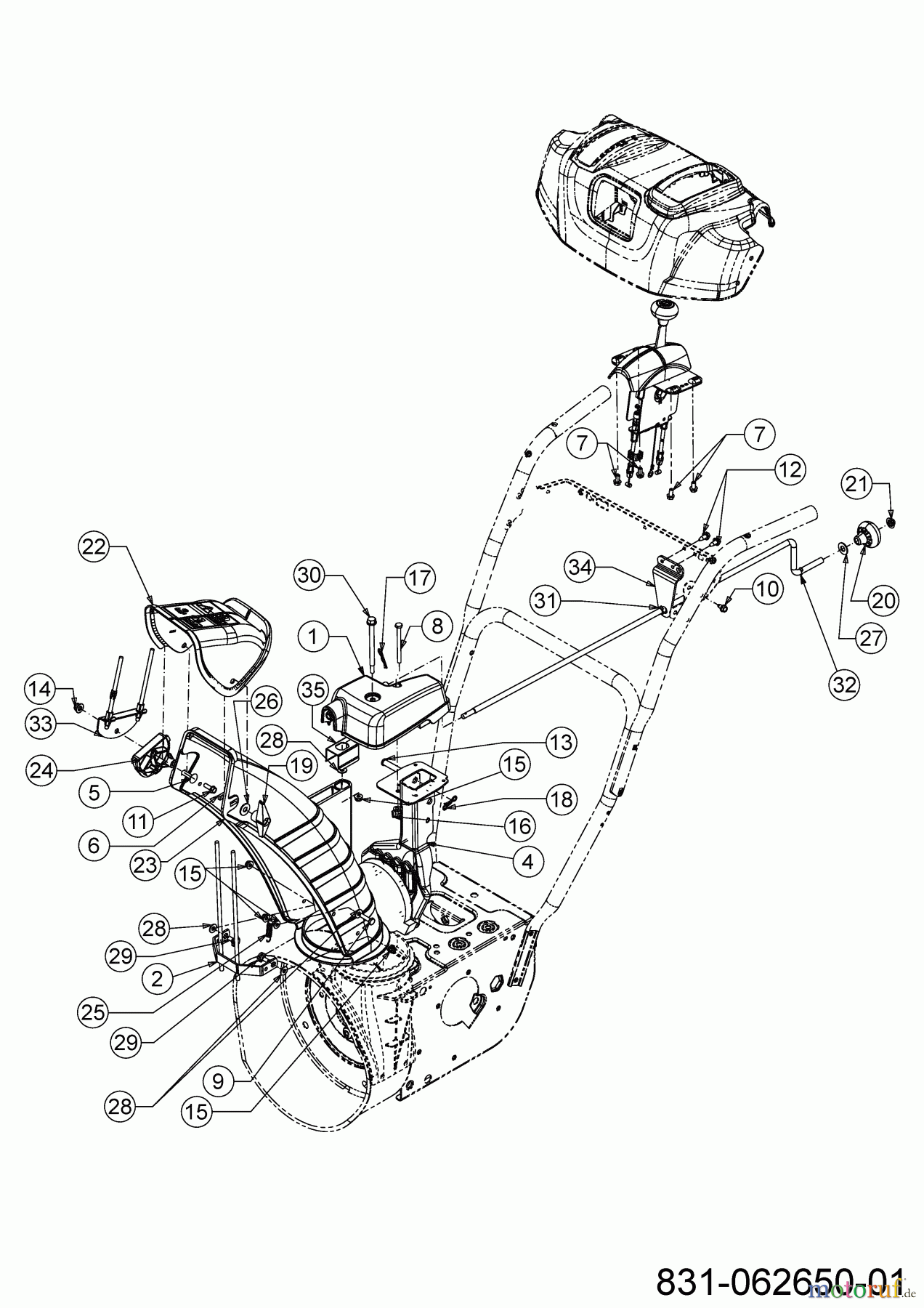 Cub Cadet Schneefräsen XS2 61 SWE 31AW5BKR603 (2024) Auswurfschacht, Joystick