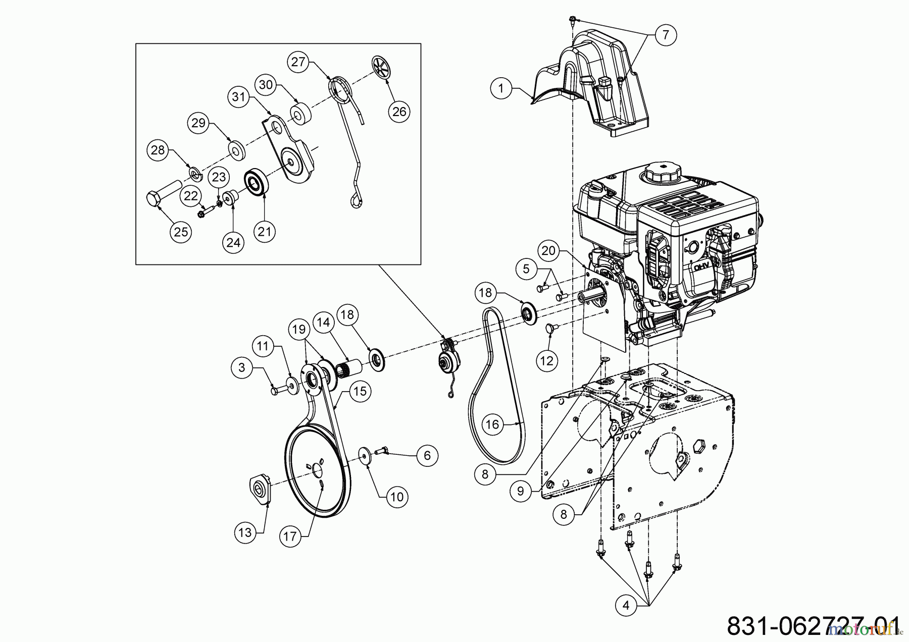  Cub Cadet Schneefräsen XS2 61 SWE 31AW5BKR603 (2024) Fahrantrieb, Fräsantrieb