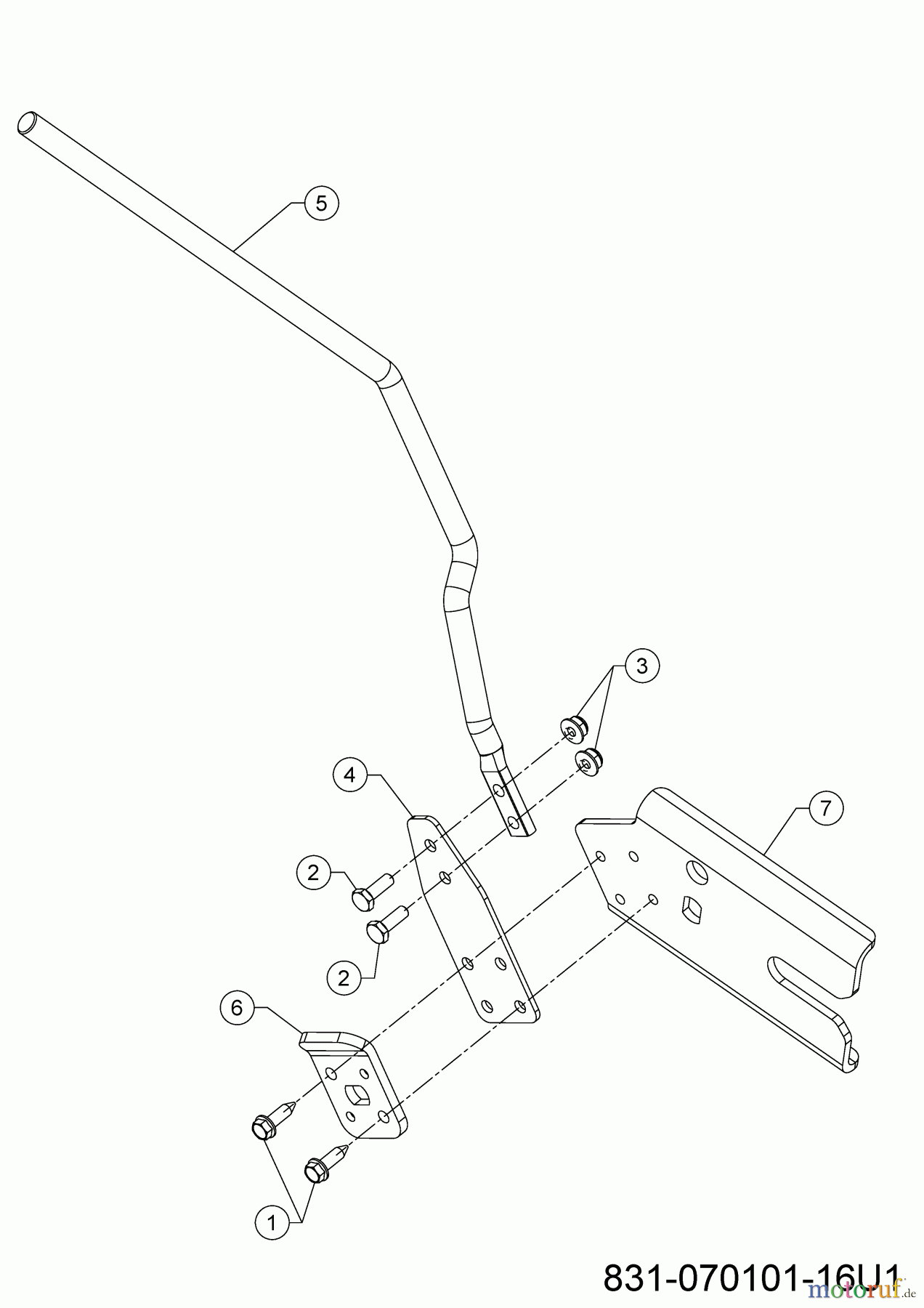 Cub Cadet Schneefräsen XS3 76 TDE 31AY7EVZ603 (2023) Verstellhebel