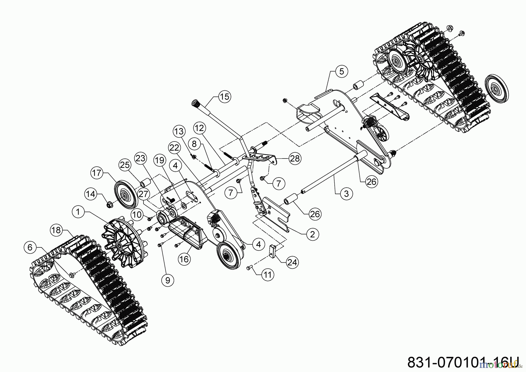 Cub Cadet Schneefräsen XS3 76 TDE 31AY7EVZ603 (2023) Raupenantrieb