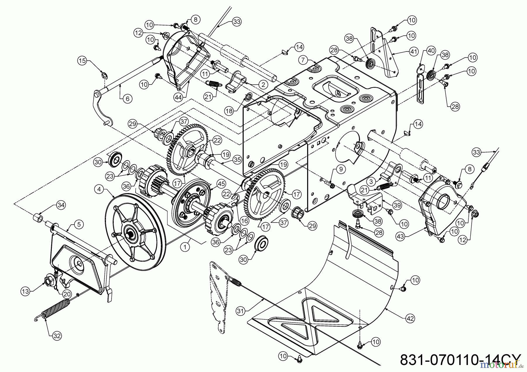 Cub Cadet Schneefräsen XS3 76 TDE 31AY7EVZ603 (2024) Fahrantrieb