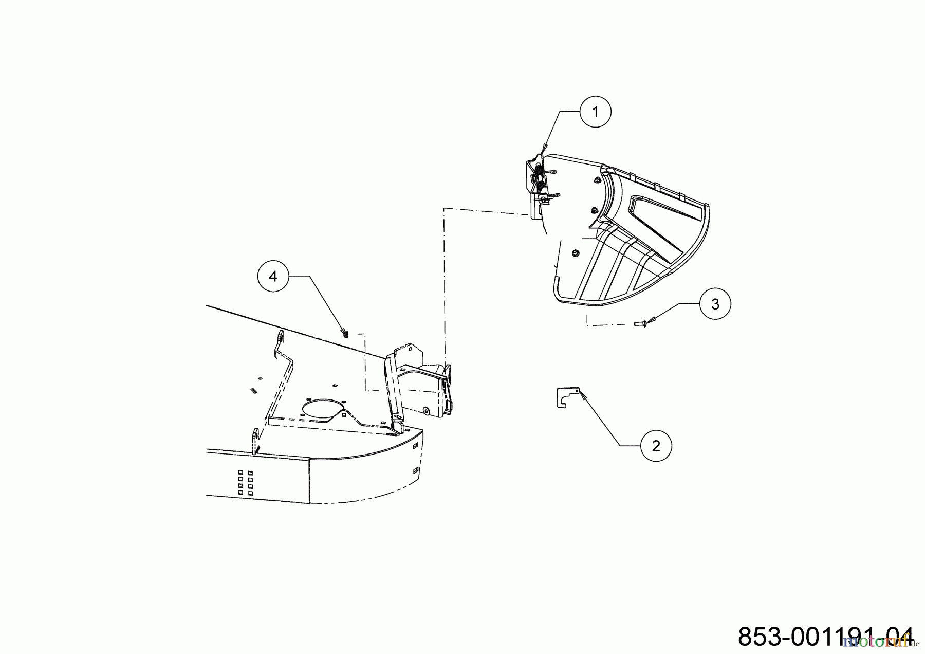Cub Cadet Zero Turn XZ8 S122 ULTIMA 47AICAB6603 (2023) Deflektor