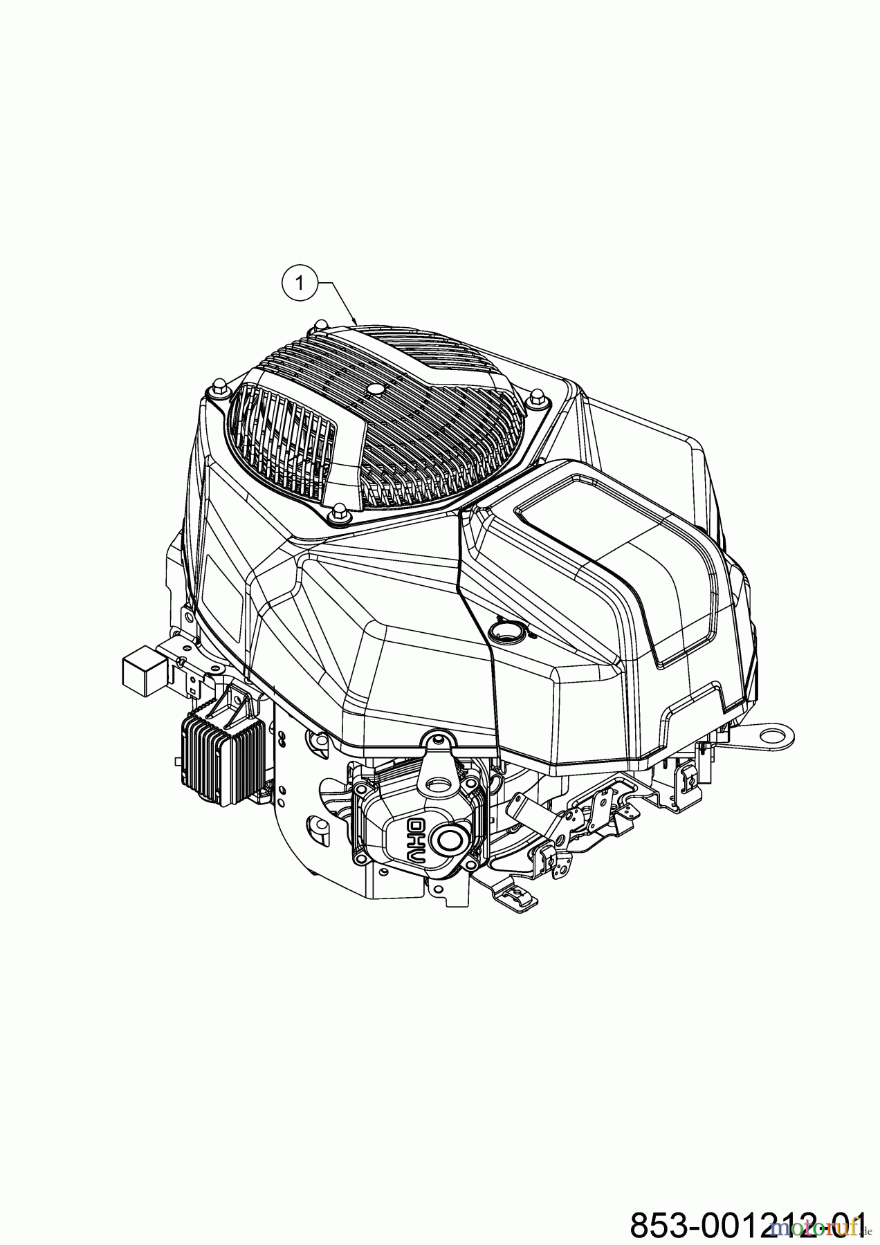 Cub Cadet Zero Turn XZ6 S107 17AAGBYE603 (2022) Motor