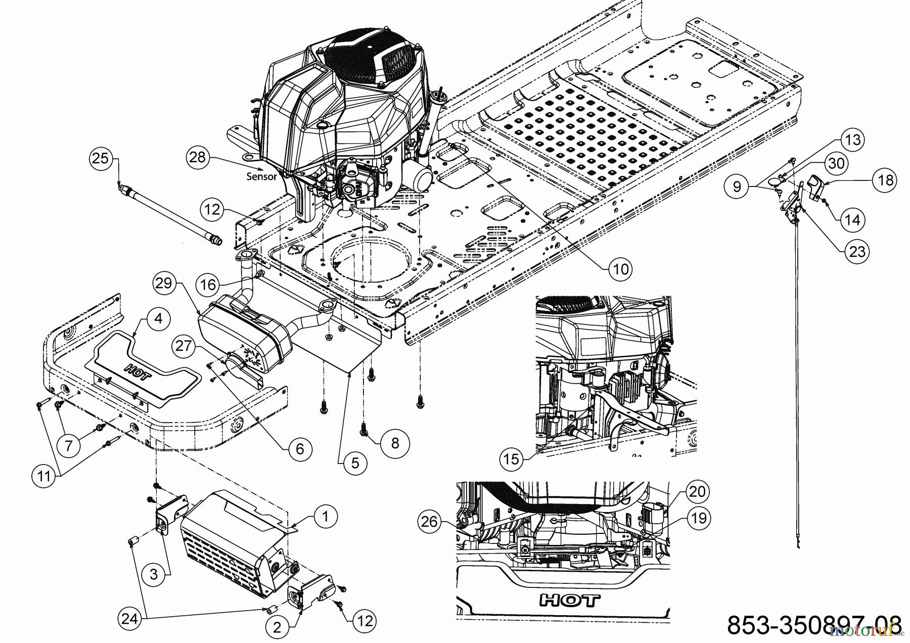  Cub Cadet Zero Turn XZ2 117I 17BWCBYT603  (2021) Motorzubehör