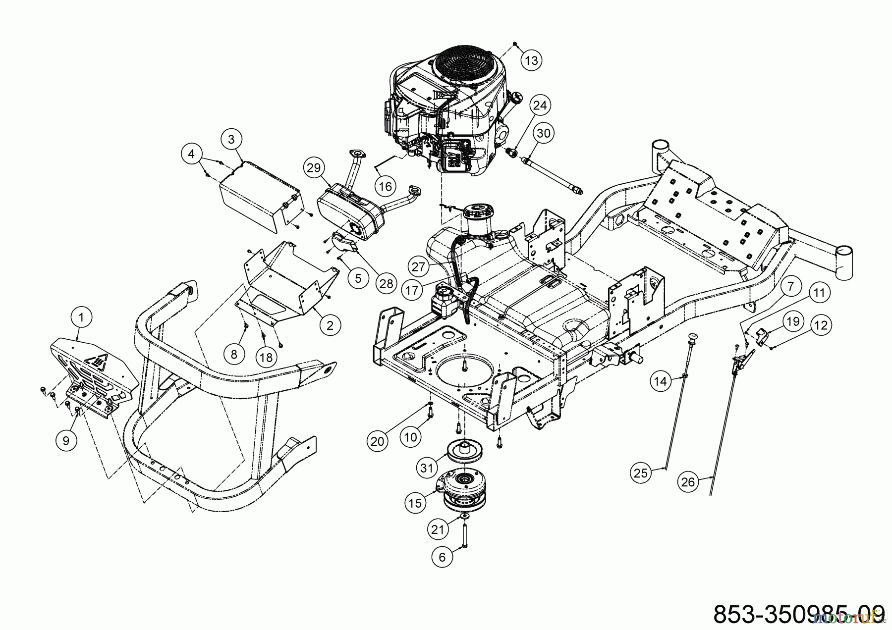 Cub Cadet Zero Turn XZ8 S122 ULTIMA 47AICAB6603 (2023) Motorzubehör
