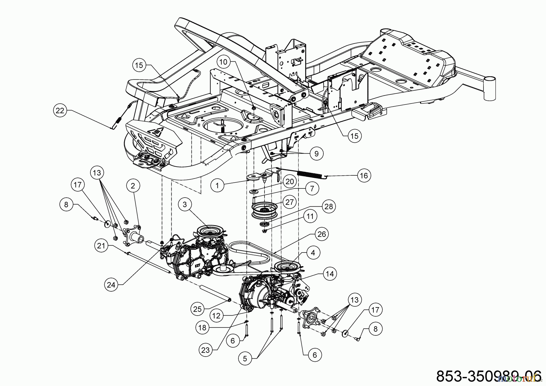 Cub Cadet Zero Turn XZ5 L127 17AIEACL603 (2022) Fahrantrieb
