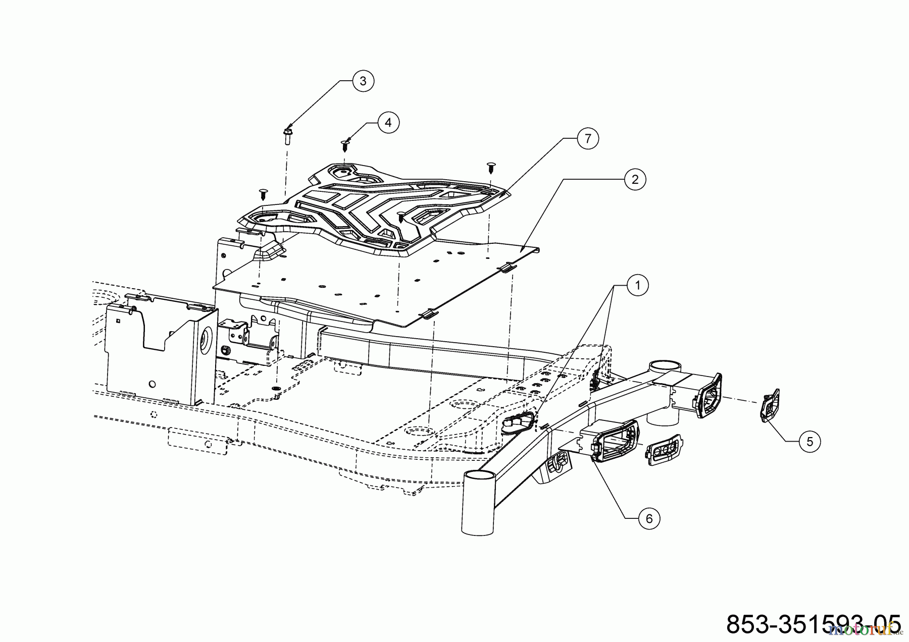 Cub Cadet Zero Turn XZ5 L137 17AIEAC3603 (2022) Trittbrett, Beleuchtung