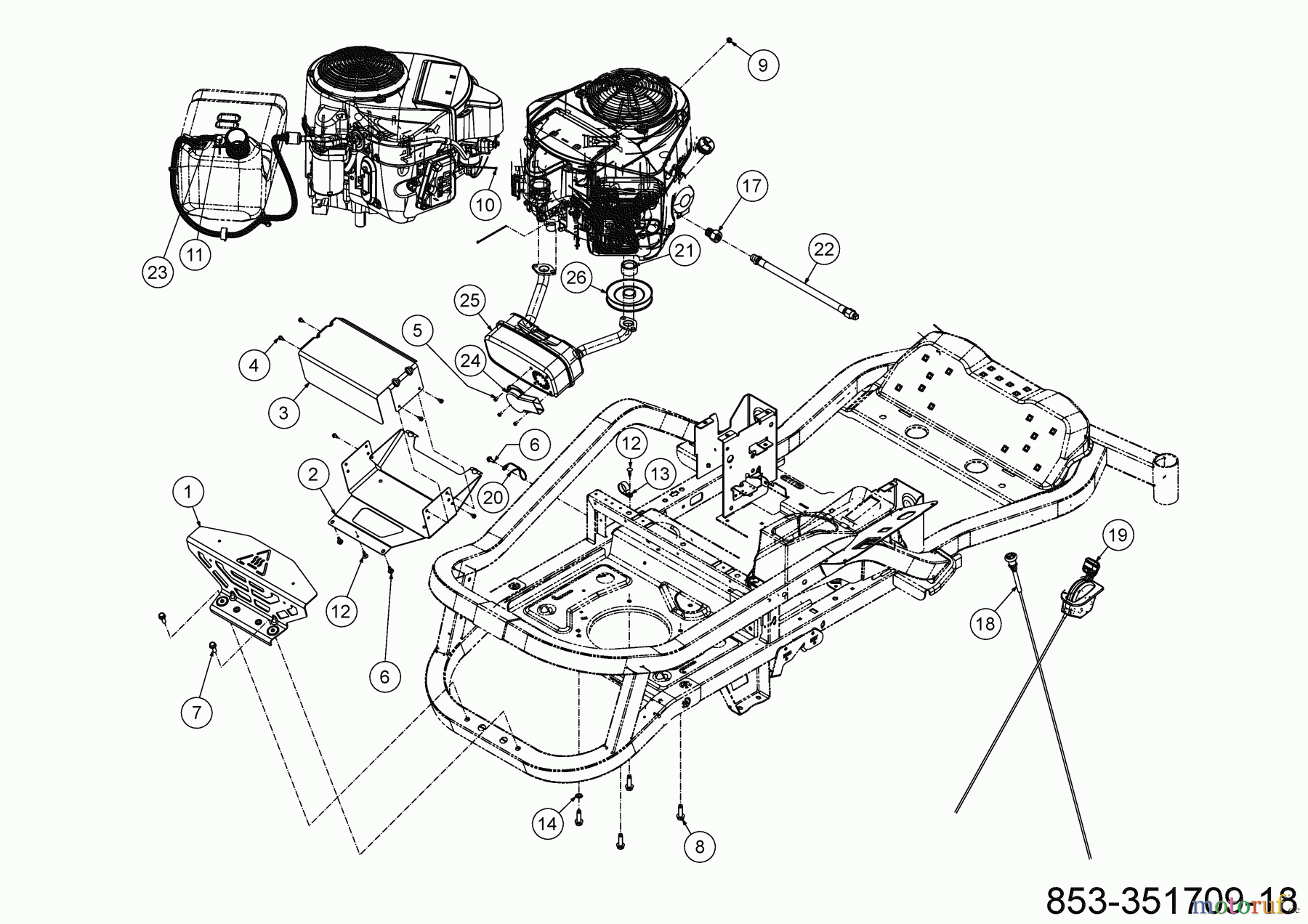 Cub Cadet Zero Turn XZ5 L137 17AIEACI603 (2021) Choke- und Gaszug, Motorzubehör bis 27.10.2020