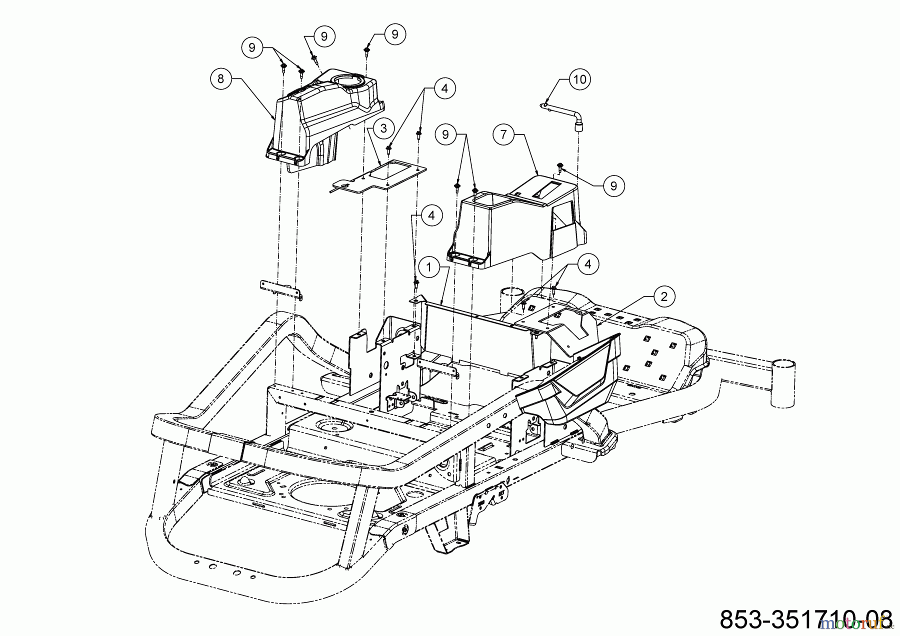  Cub Cadet Zero Turn XZ5 L137 17AIEACI603 (2021) Verkleidungen