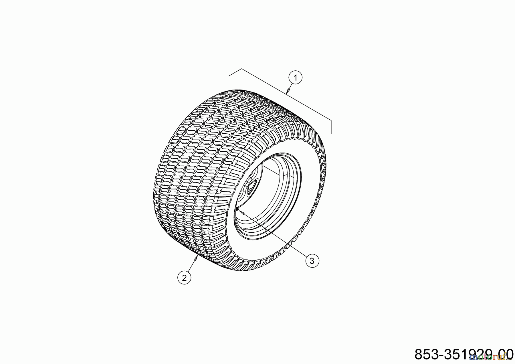  Cub Cadet Zero Turn XZ5 L137 17AIEACI603 (2021) Räder hinten