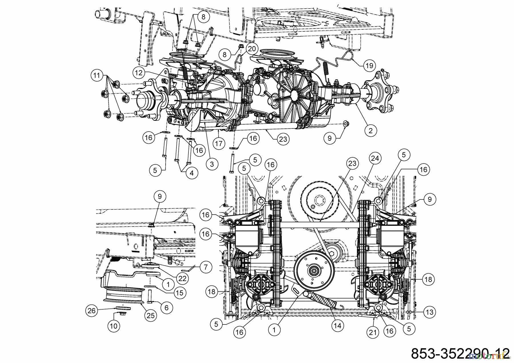 Cub Cadet Zero Turn XZ7 L152I ULTIMA 47ATAHA8603 (2021) Fahrantrieb