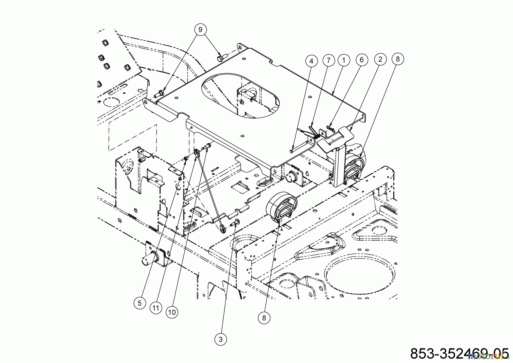 Cub Cadet Zero Turn XZ7 L122 ULTIMA 47AIAAA6603 (2021) Sitz, Sitzträger, Sitzverstellung