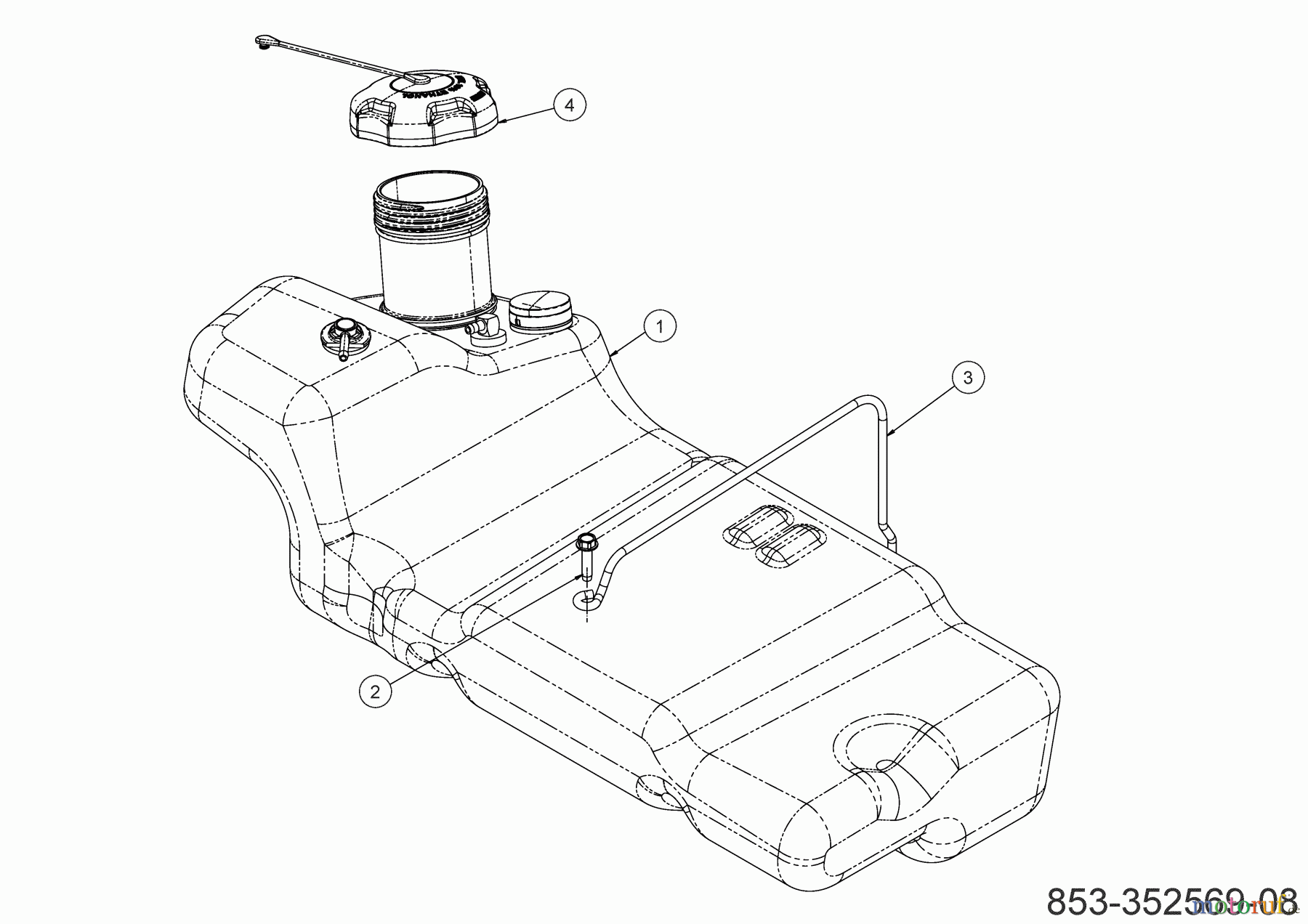 Cub Cadet Zero Turn XZ8 S137I ULTIMA 47ATCAB7603 (2023) Tank