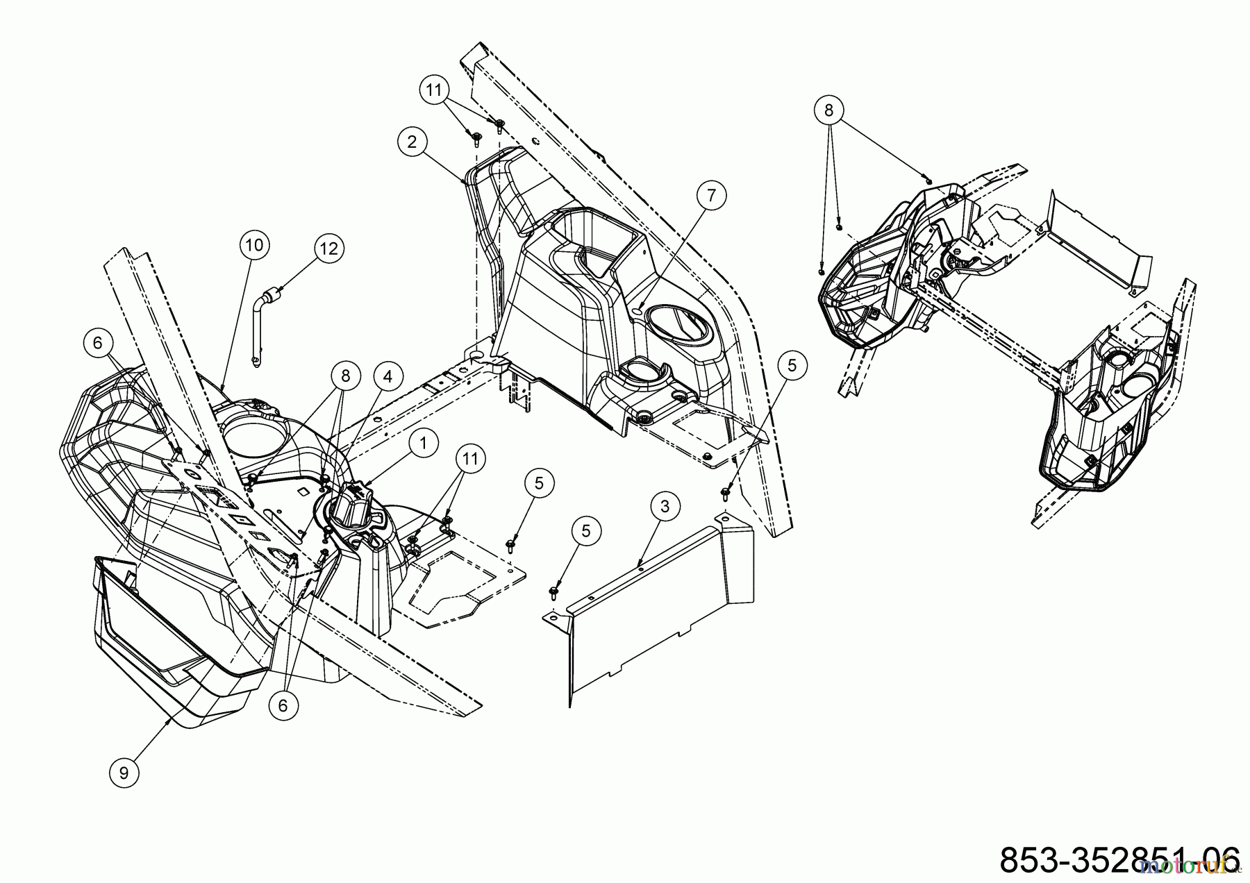  Cub Cadet Zero Turn XZ7 L152I ULTIMA 47ATAHA8603 (2021) Verkleidungen
