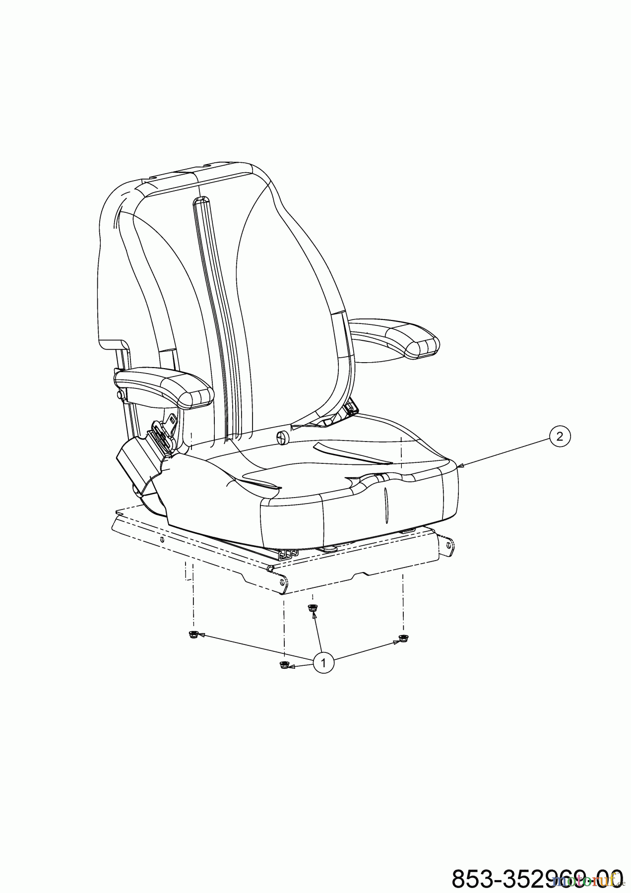 Cub Cadet Zero Turn XZ7 L122 ULTIMA 47AIAAA6603 (2023) Sitz