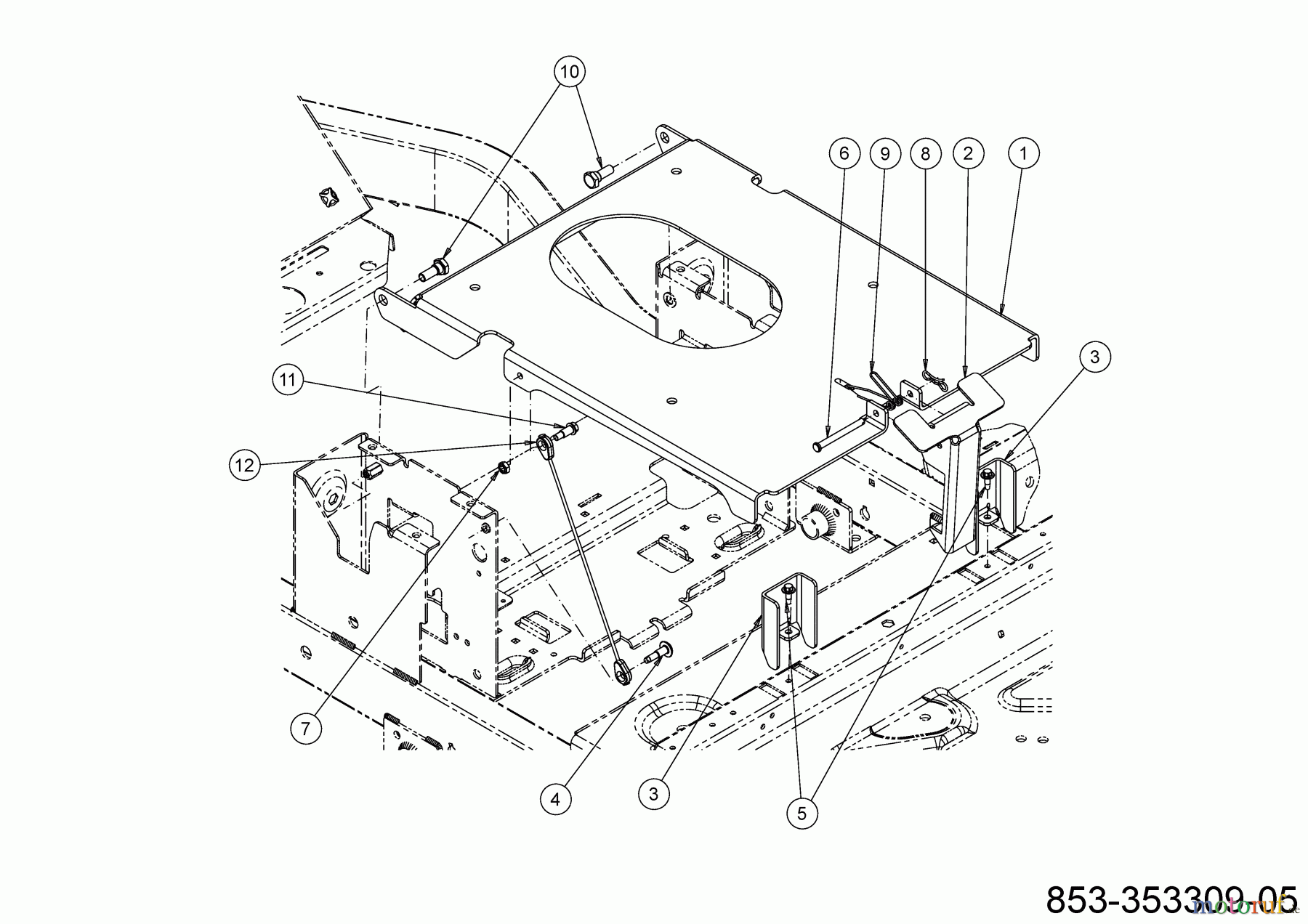  Cub Cadet Zero Turn XZ7 L152I ULTIMA 47ATAHA8603 (2021) Sitz, Sitzträger, Sitzverstellung