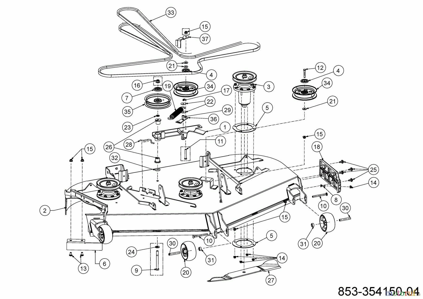  Cub Cadet Zero Turn XZ7 L152I ULTIMA 47ATAHA8603 (2021) Mähwerk