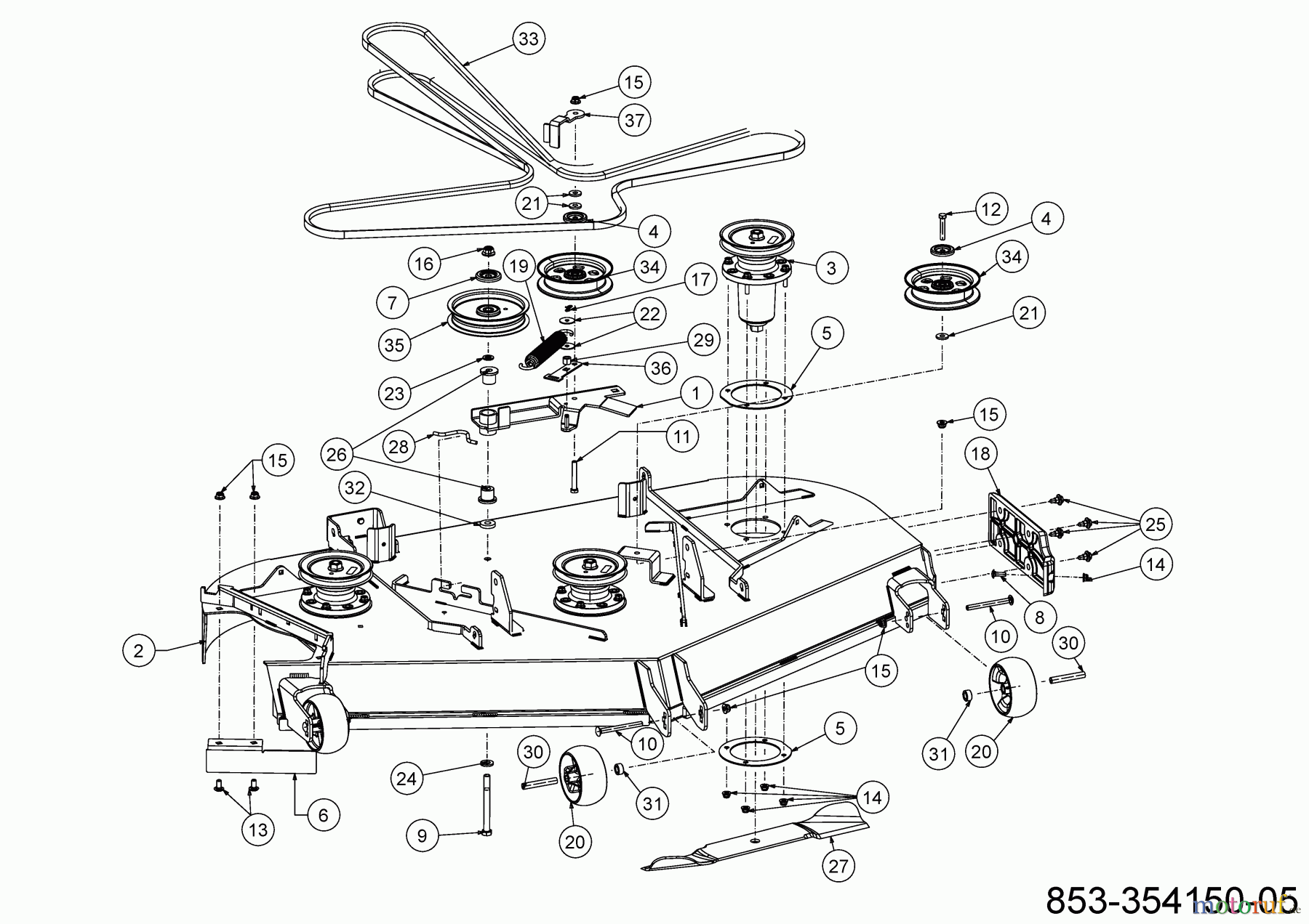  Cub Cadet Zero Turn XZ7 L152I ULTIMA 47ATAHA8603 (2022) Mähwerk