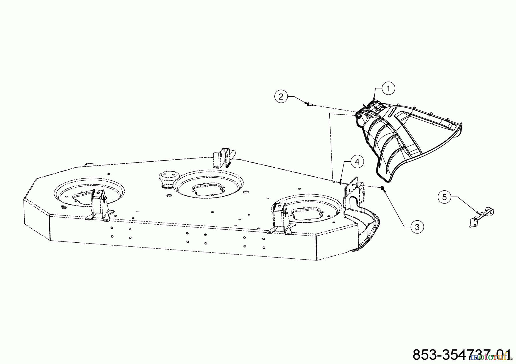 Cub Cadet Zero Turn XZ5 L127 17AIEACL603 (2021) Deflektor