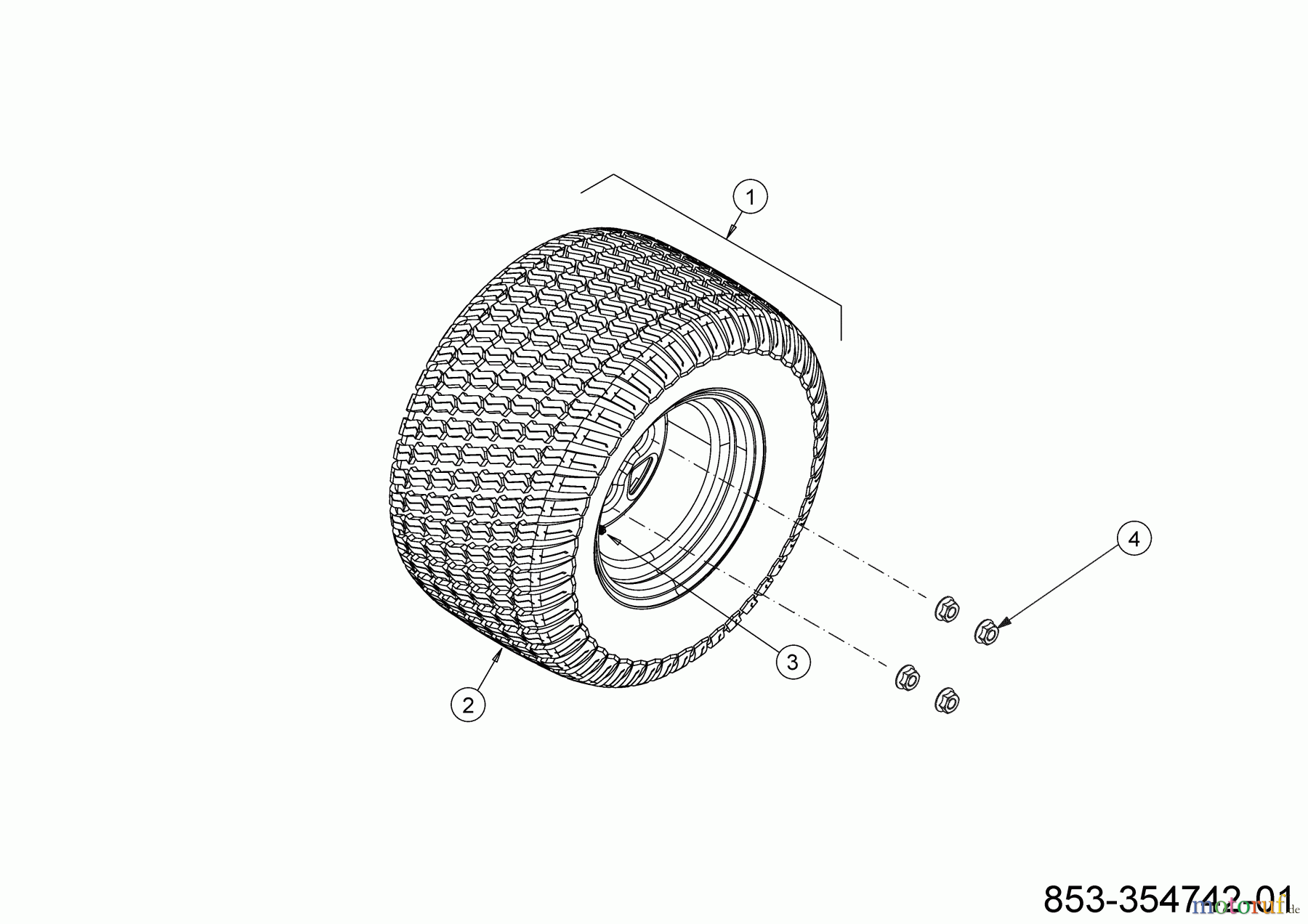 Cub Cadet Zero Turn XZ6 S127 17AIGGY2603 (2023) Räder hinten