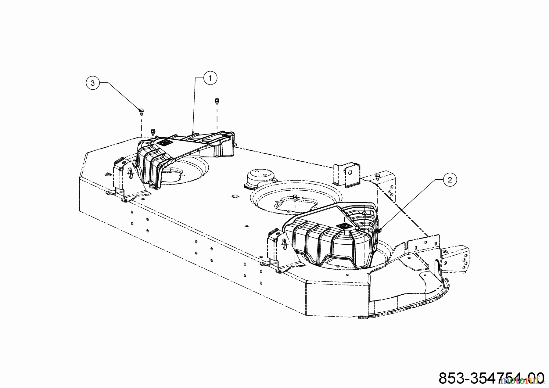 Cub Cadet Zero Turn ZT2 50 ULTIMA 17RIEAC2010 (2022) Mähwerksabdeckung