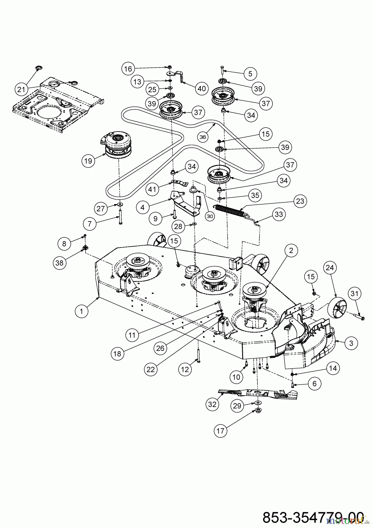 Cub Cadet Zero Turn XZ5 L137 17AIEAC3603 (2022) Mähwerk