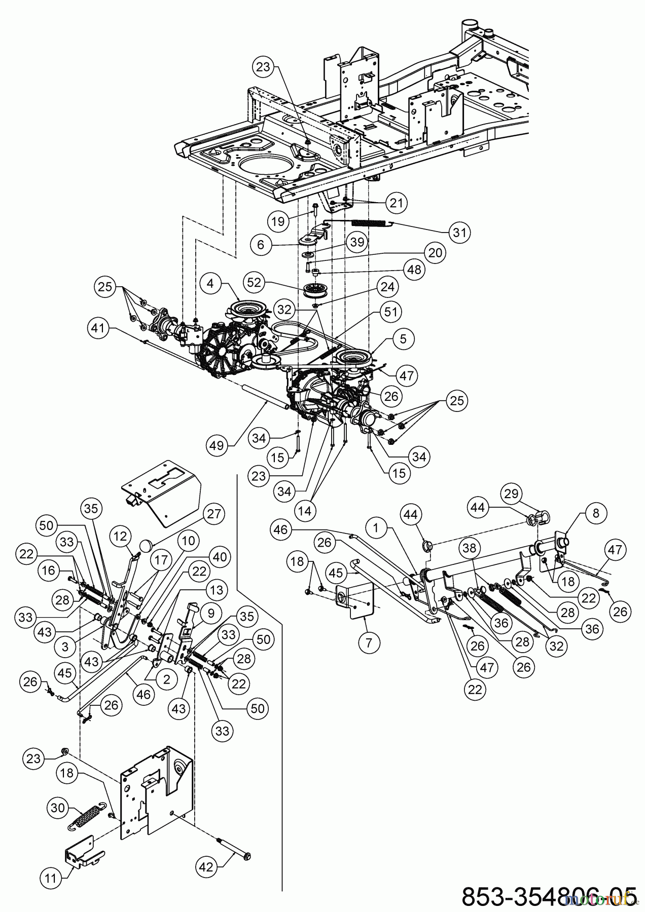  Cub Cadet Zero Turn XZ6 S127 17AIGGY2603 (2022) Fahrantrieb