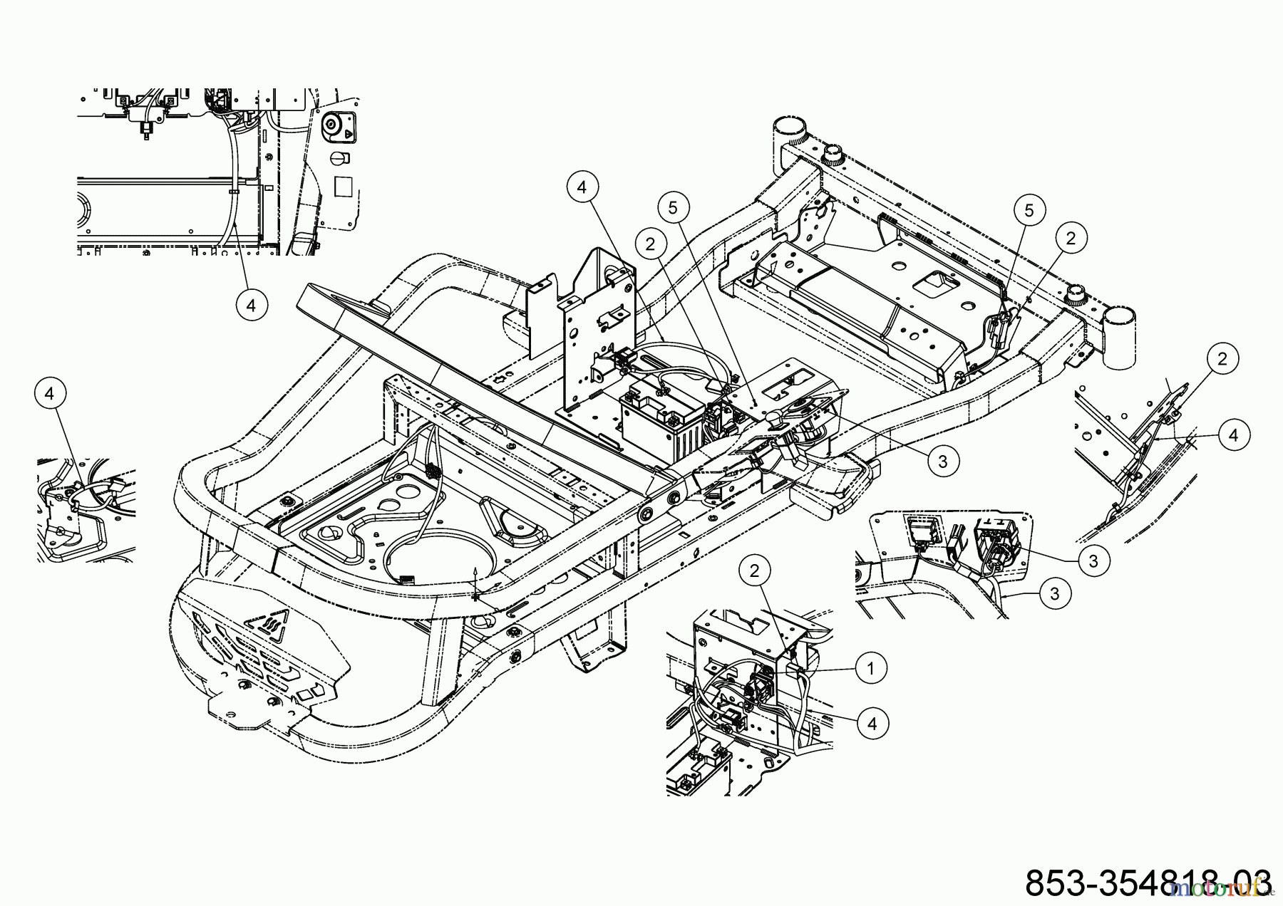 Cub Cadet Zero Turn XZ6 S107 17AAGBYE603 (2022) Elektroteile