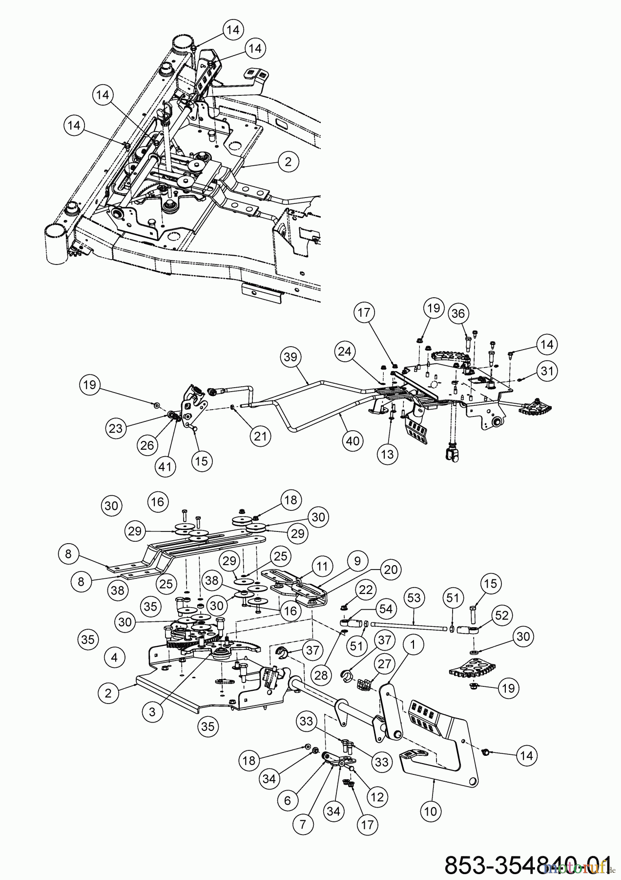  Cub Cadet Zero Turn XZ6 S107 17AAGBYE603 (2022) Lenkung