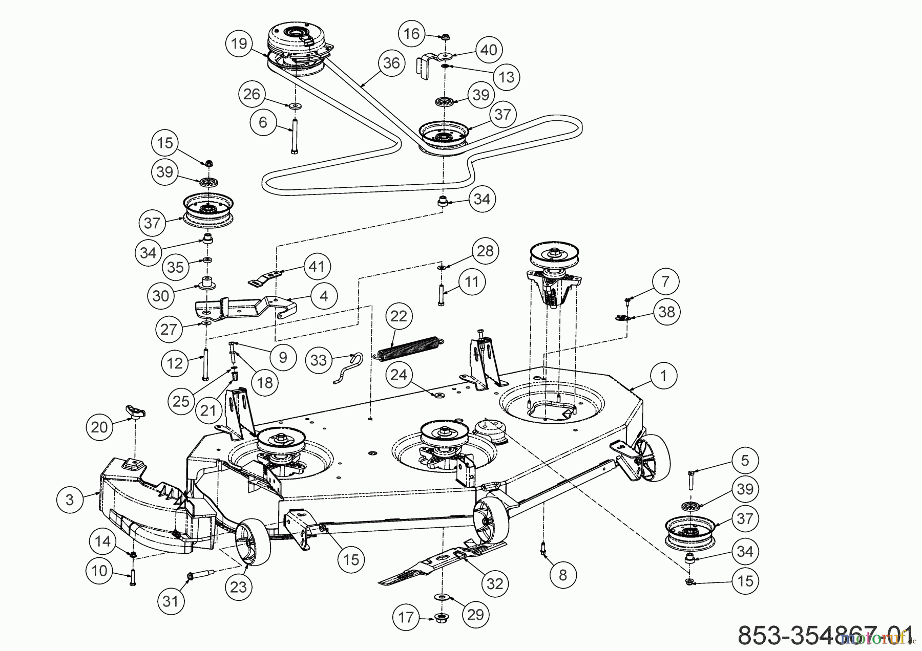 Cub Cadet Zero Turn XZ6 S127 17AIGGY2603 (2023) Mähwerk