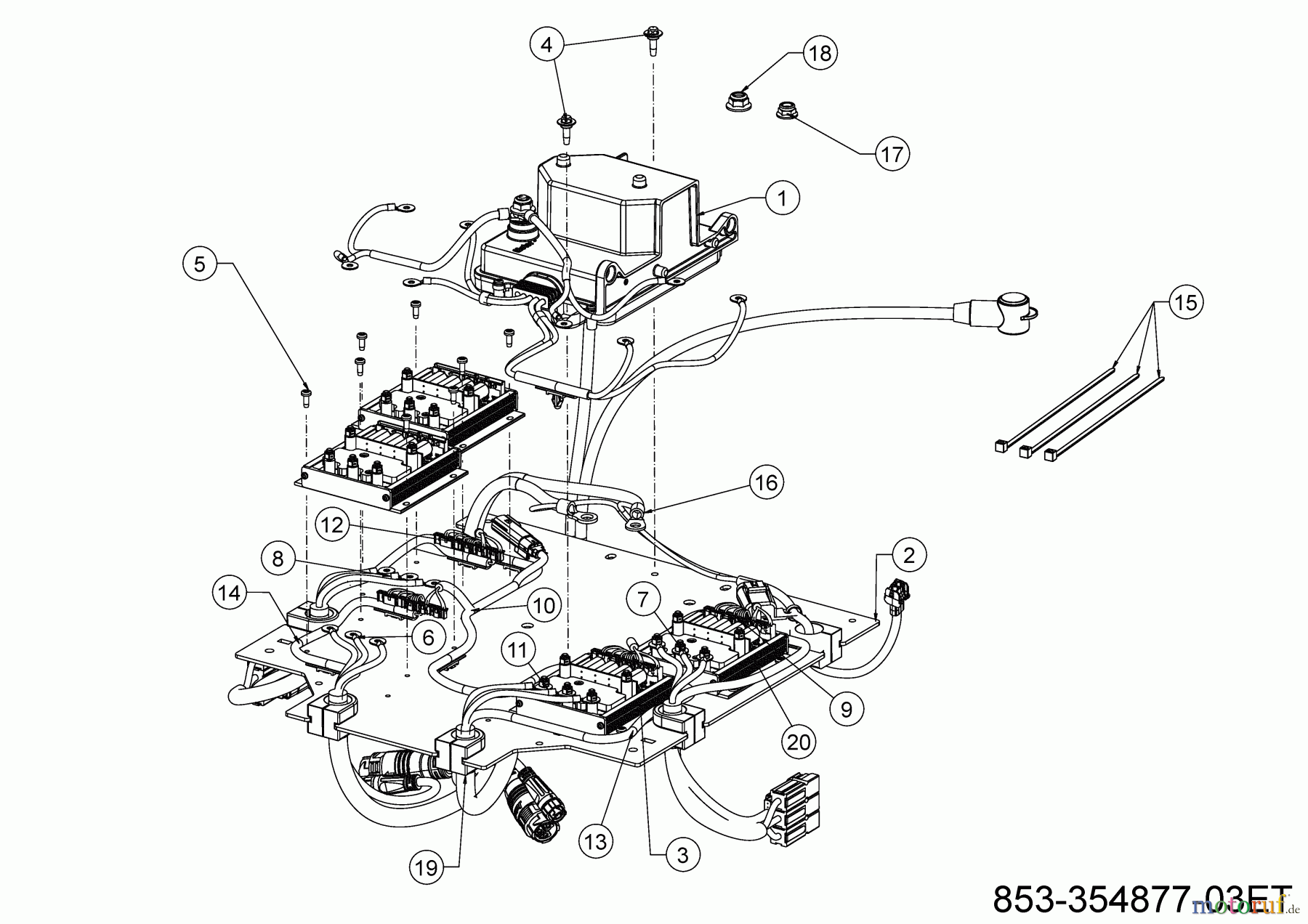 Cub Cadet Zero Turn XZ5 EL107 34BBA2CS603 (2023) Steuerkonsole Einzelteile