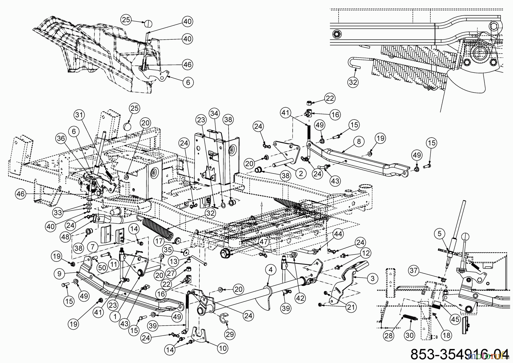 Cub Cadet Zero Turn XZ8 S122 ULTIMA 47AICAB6603 (2023) Mähwerksaushebung
