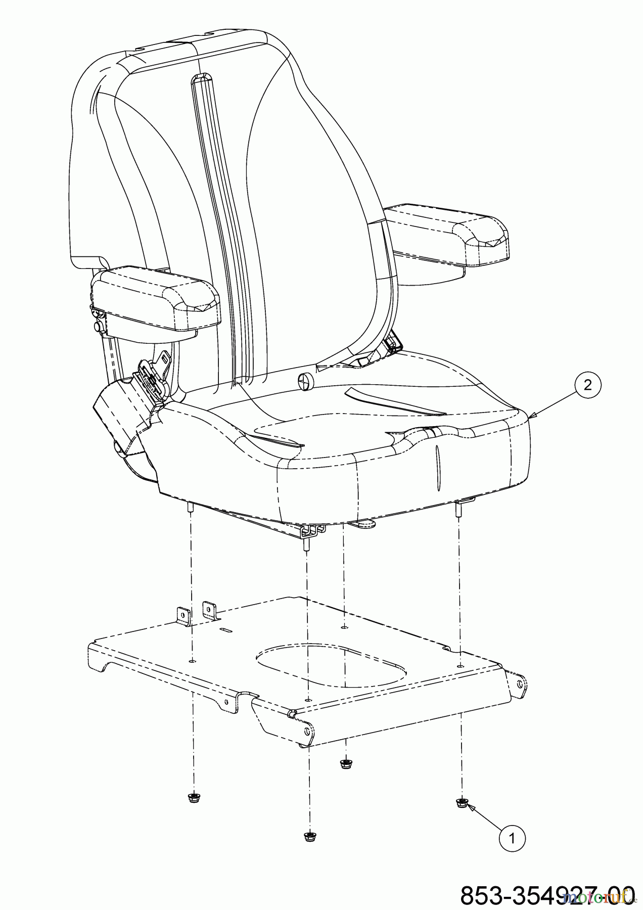  Cub Cadet Zero Turn XZ8 S122 ULTIMA 47AICAB6603 (2023) Sitz