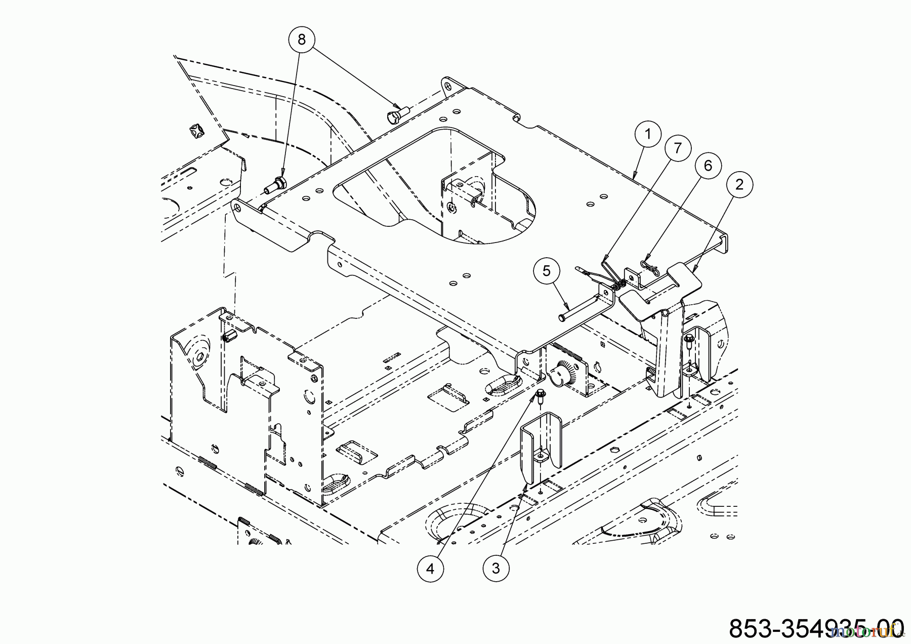 Cub Cadet Zero Turn XZ8 S137I ULTIMA 47ATCAB7603 (2023) Sitzträger, Sitzverstellung