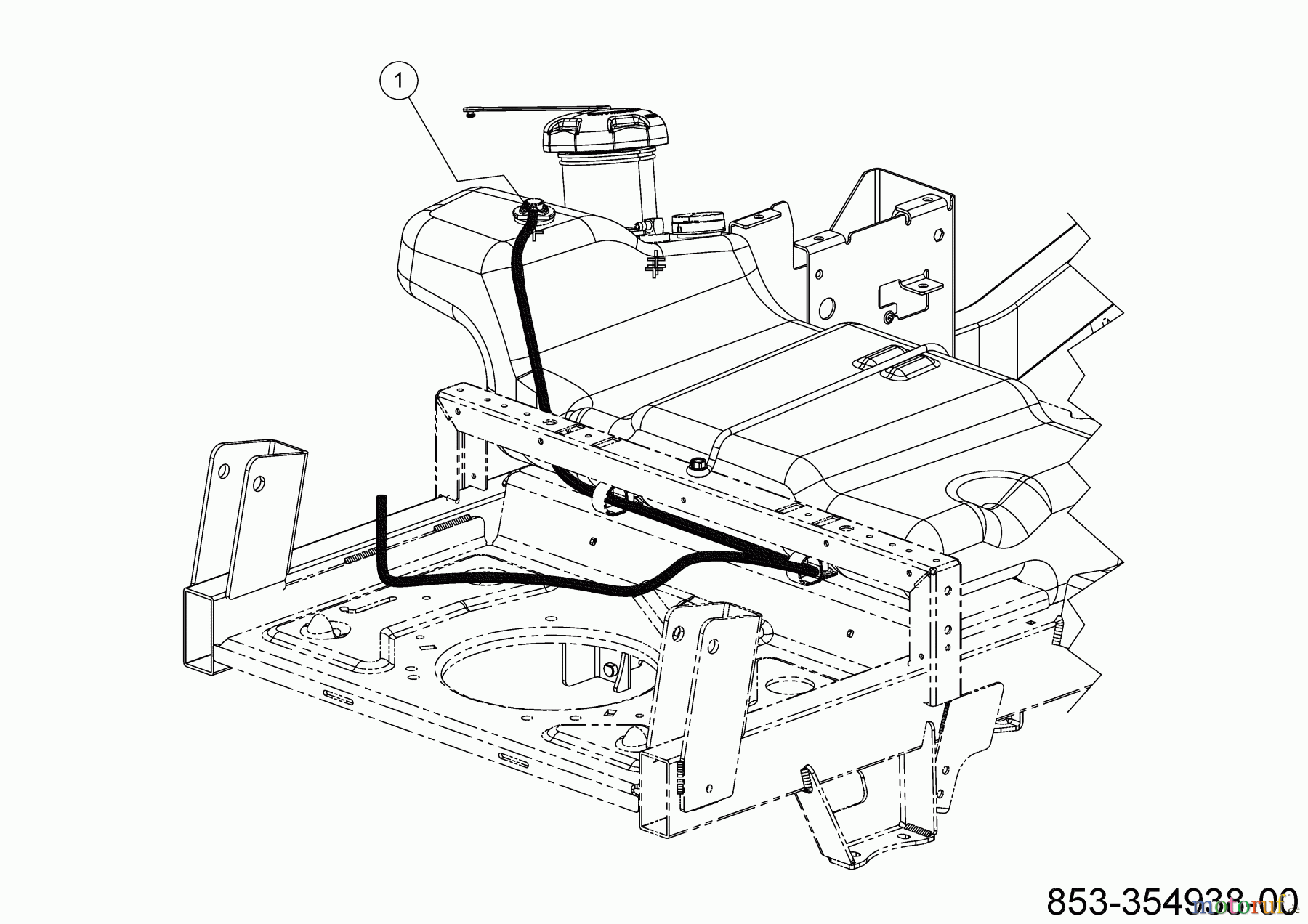 Cub Cadet Zero Turn XZ8 S137I ULTIMA 47ATCAB7603 (2023) Kraftstoffschlauch