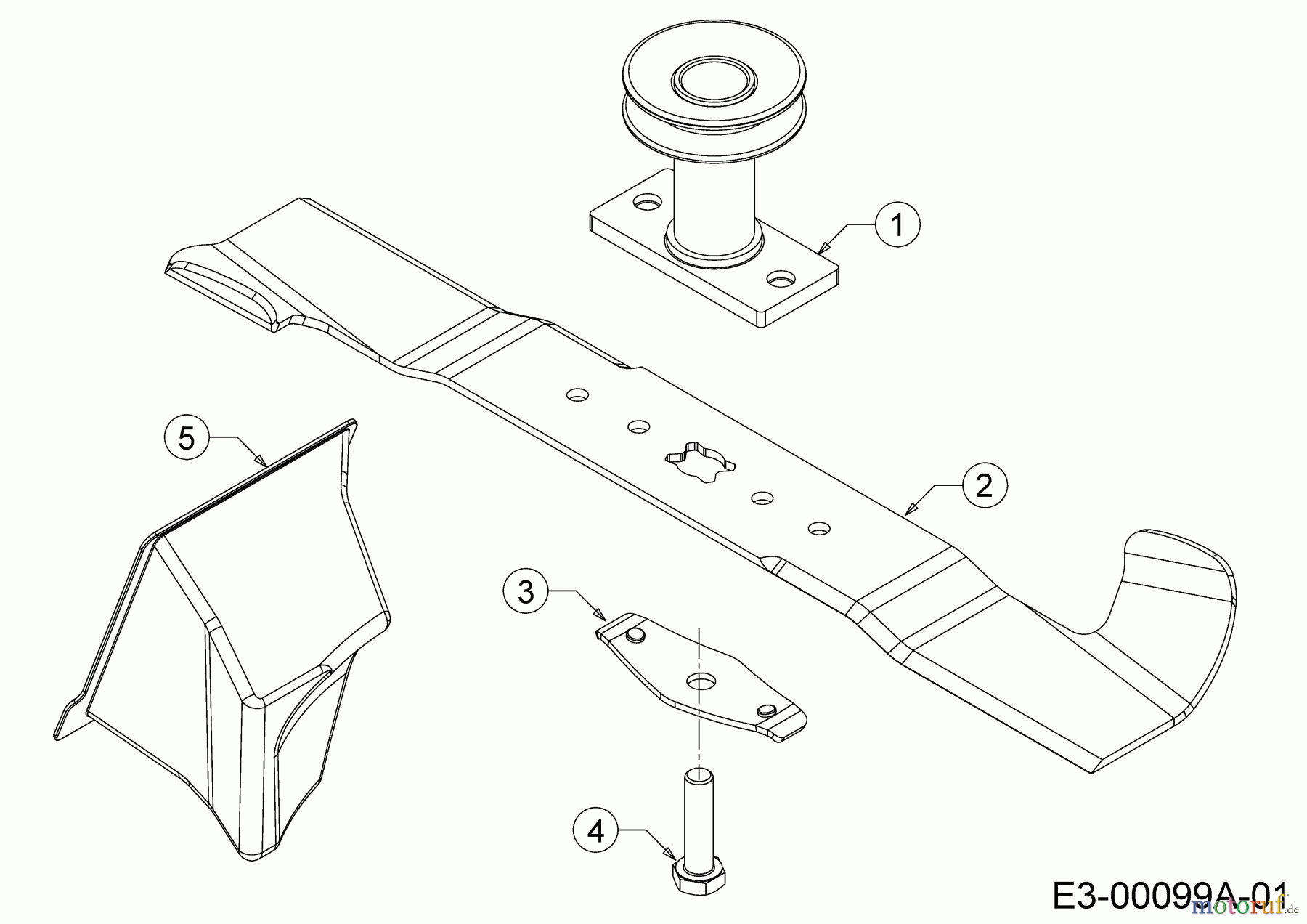 Cub Cadet Motormäher mit Antrieb LM2 DR46S 12EBTQKC603 (2022) Messer, Messeraufnahme, Mulchstopfen