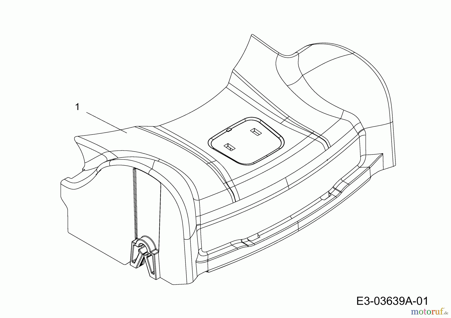 Cub Cadet Motormäher mit Antrieb LM2 DR46S 12EBTQKC603 (2022) Abdeckung Vorderachse
