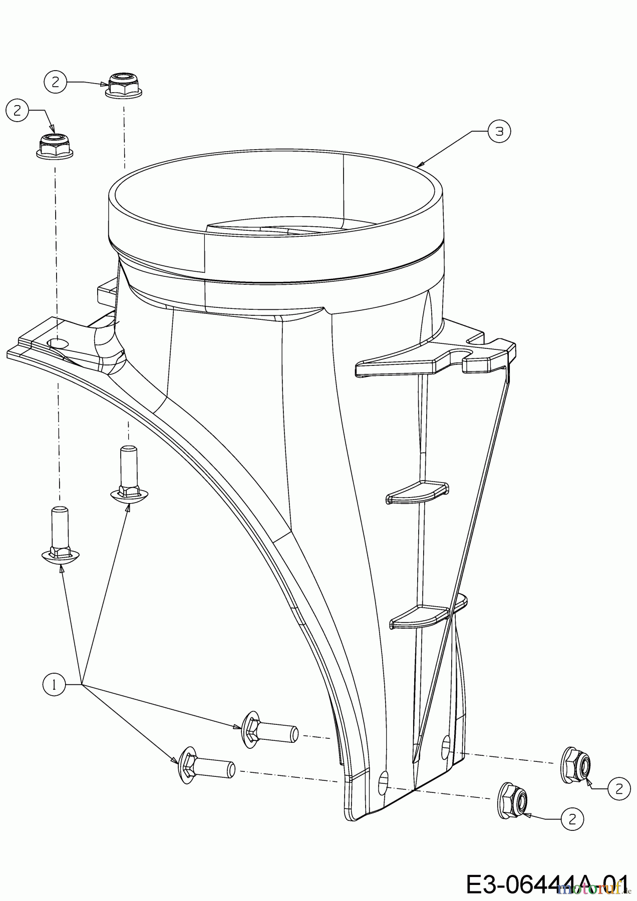 Cub Cadet Schneefräsen XS3 76 TDE 31AY7EVZ603 (2024) Adapter für Auswurfschacht