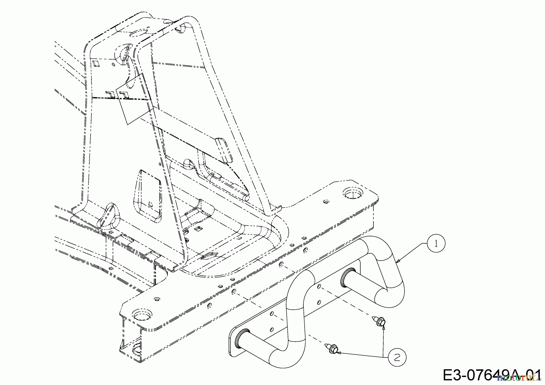 Cub Cadet Rasentraktoren LR2 MS76 13A721JD603 (2021) Stoßstange